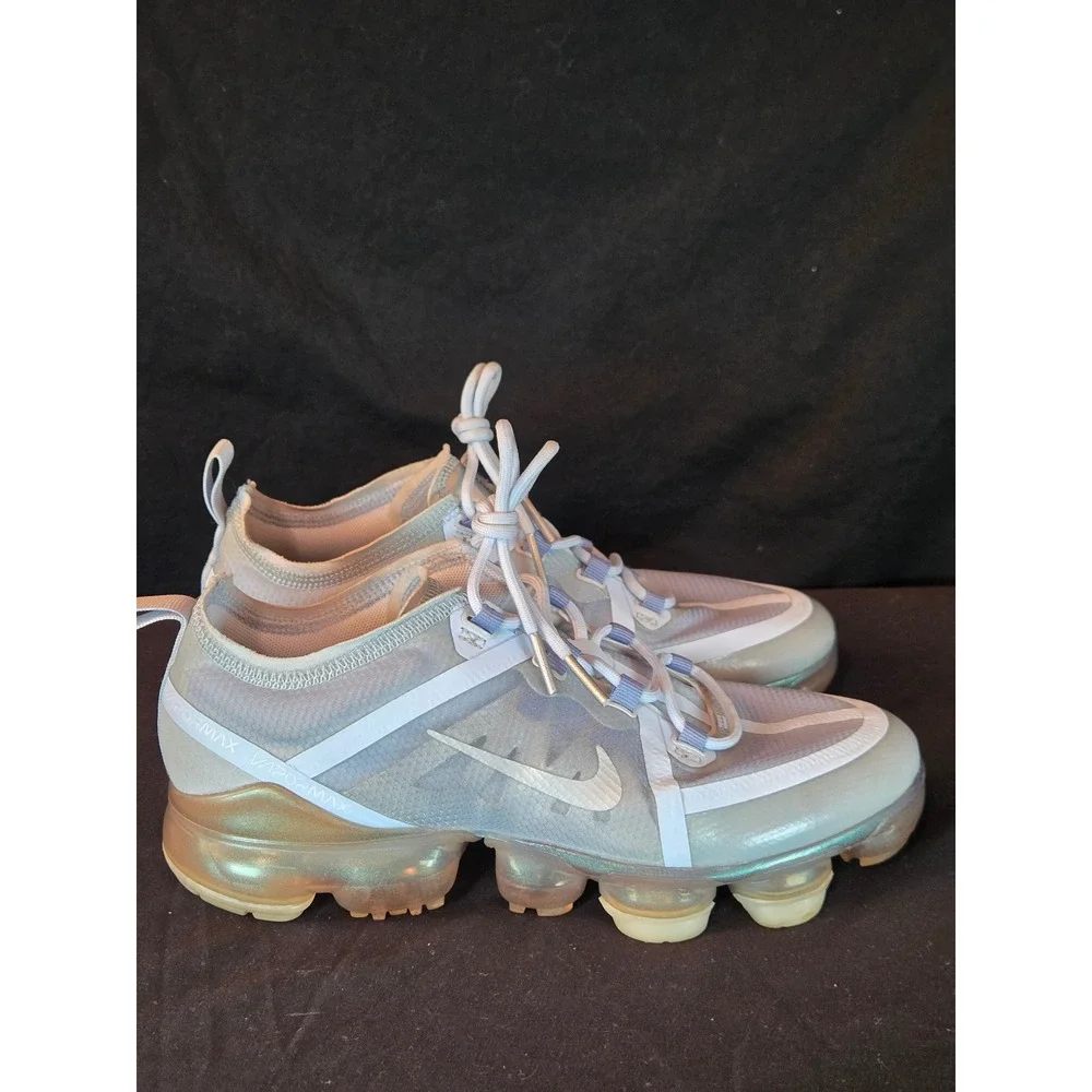 Nike Air‎ VaporMax 2019 GS Youth Sneakers Size 6Y Silver White